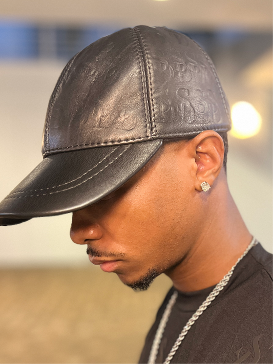 Leather Monogram Hat